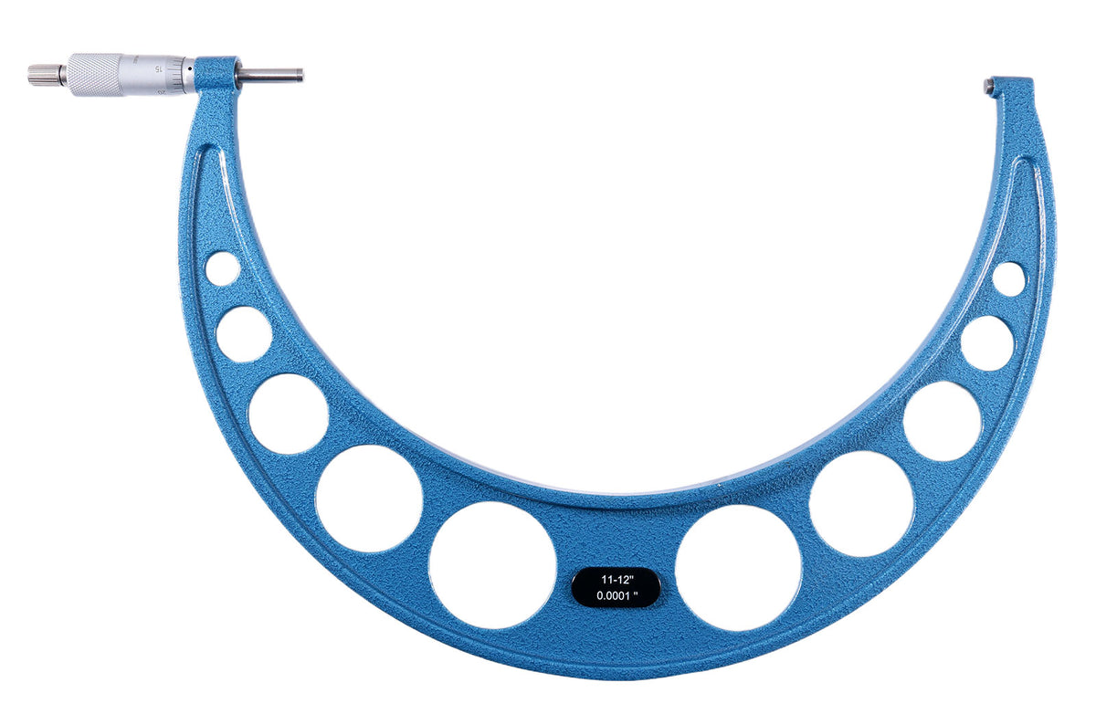 11-12'' Ultra-Precision Carbide Tipped M-Type Outside Micrometer, Resolution 0.0001'', Eg00-0012