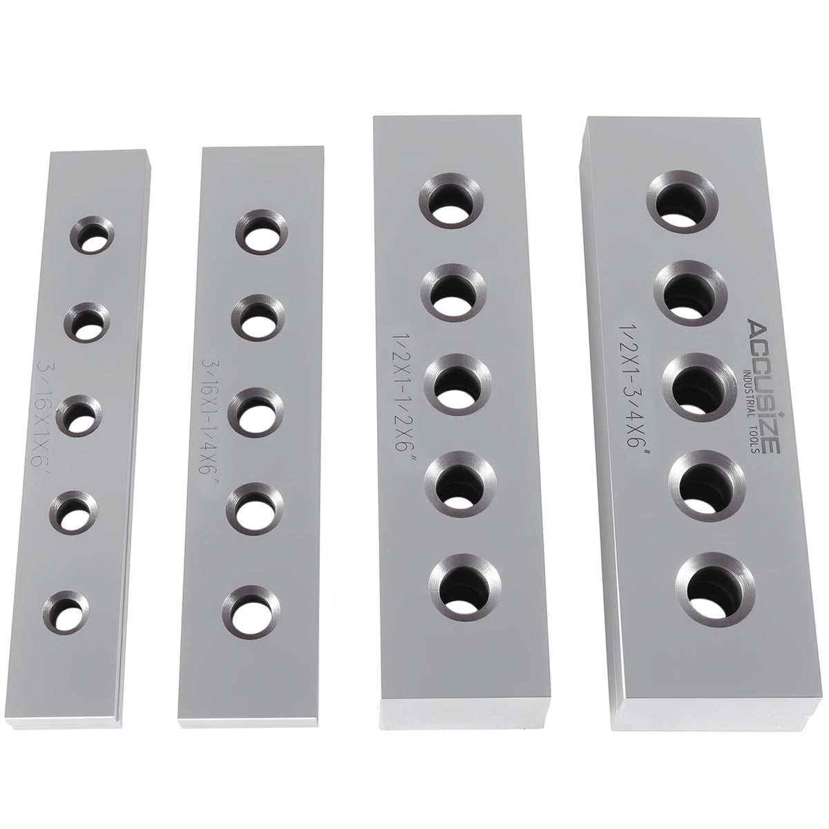 3/16" & 1/22" Thickness Precision Machinist's Parallel Sets, 4 Pairs, EG02-0409
