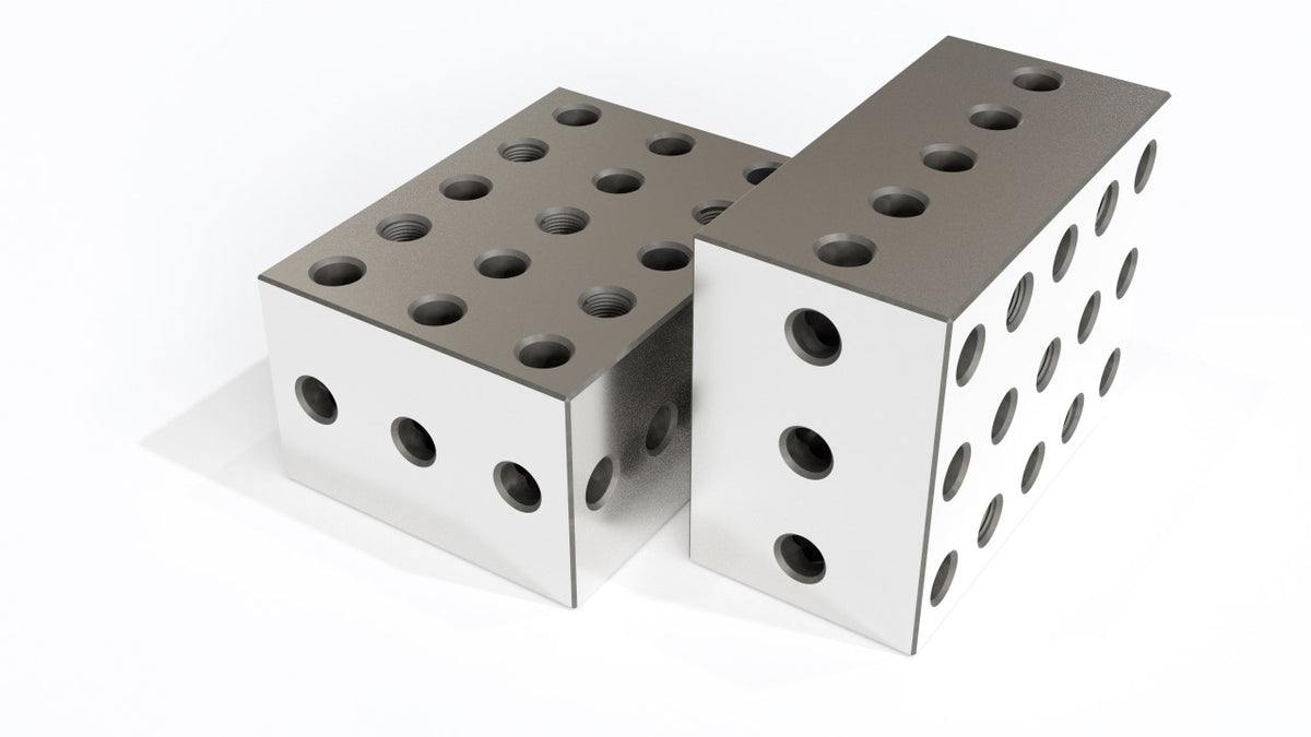 Jeux de blocs de précision, métriques et pouces