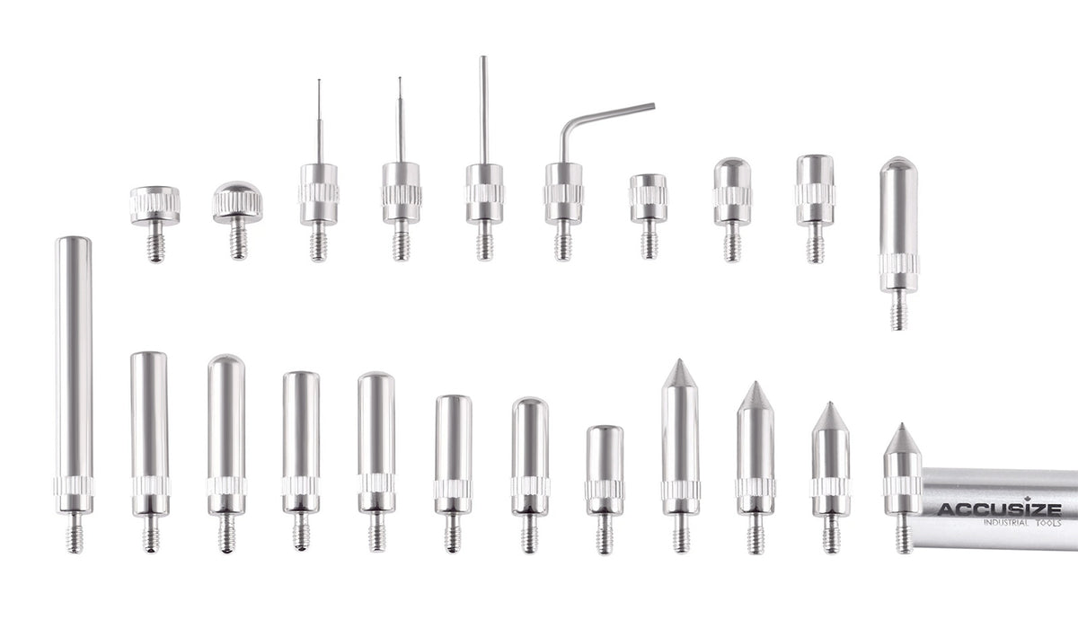 22 Piece, #4-48 Inch Thread, Steel, Indicator Point Kit, EG03-0100