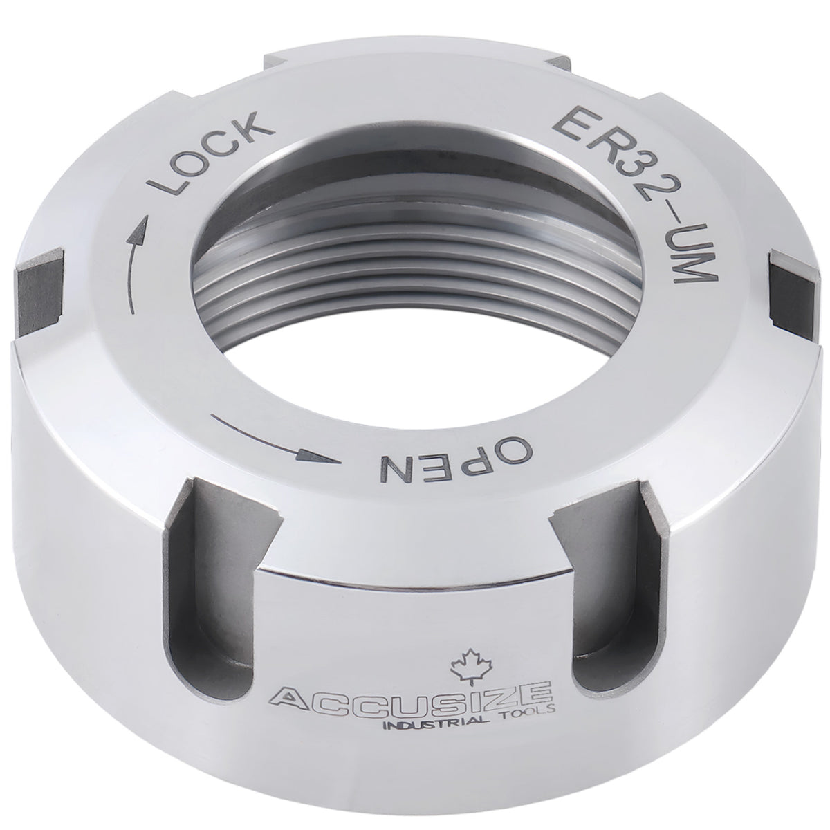 ER32 Slotted Collet Nut, Balanced to 20,000 RPM at G2.5, ER32-NUT