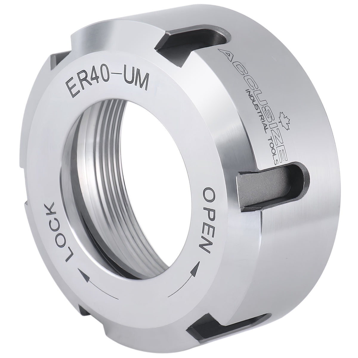 ER40 Slotted Collet Nut, Balanced to 18,000 RPM at G2.5, ER40-NUT