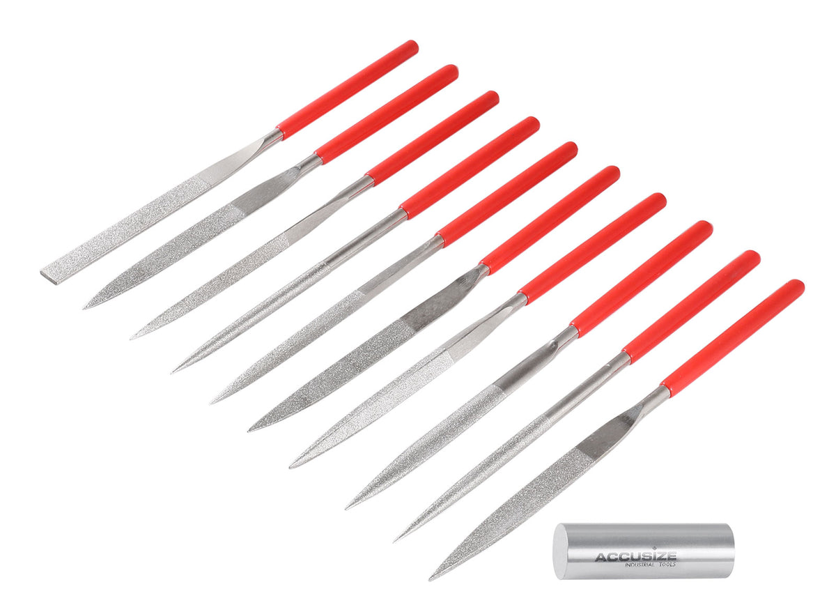 Jewellers Diamond Warding Files Set, 6-1/2'' Overall Length, Exp7-2508