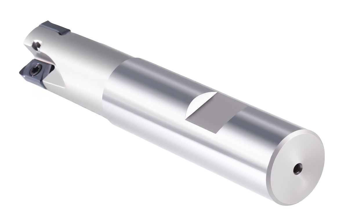 HFEM High Feed Indexable End Mills with Carbide, TiAlN Coated LNMU030312R Inserts