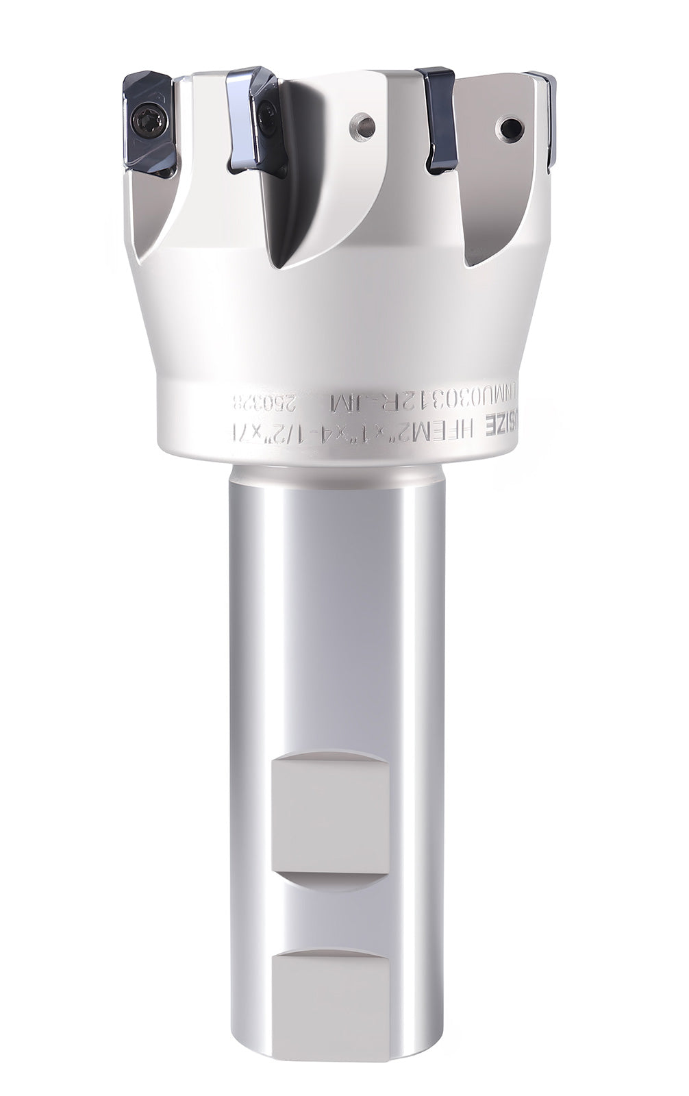 HFEM High Feed Indexable End Mills with Carbide, TiAlN Coated LNMU030312R Inserts