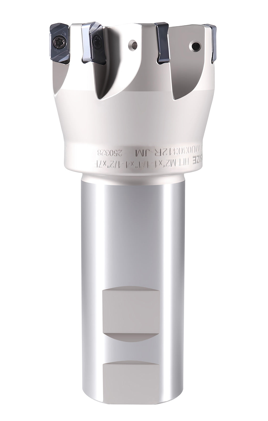 HFEM High Feed Indexable End Mills with Carbide, TiAlN Coated LNMU030312R Inserts
