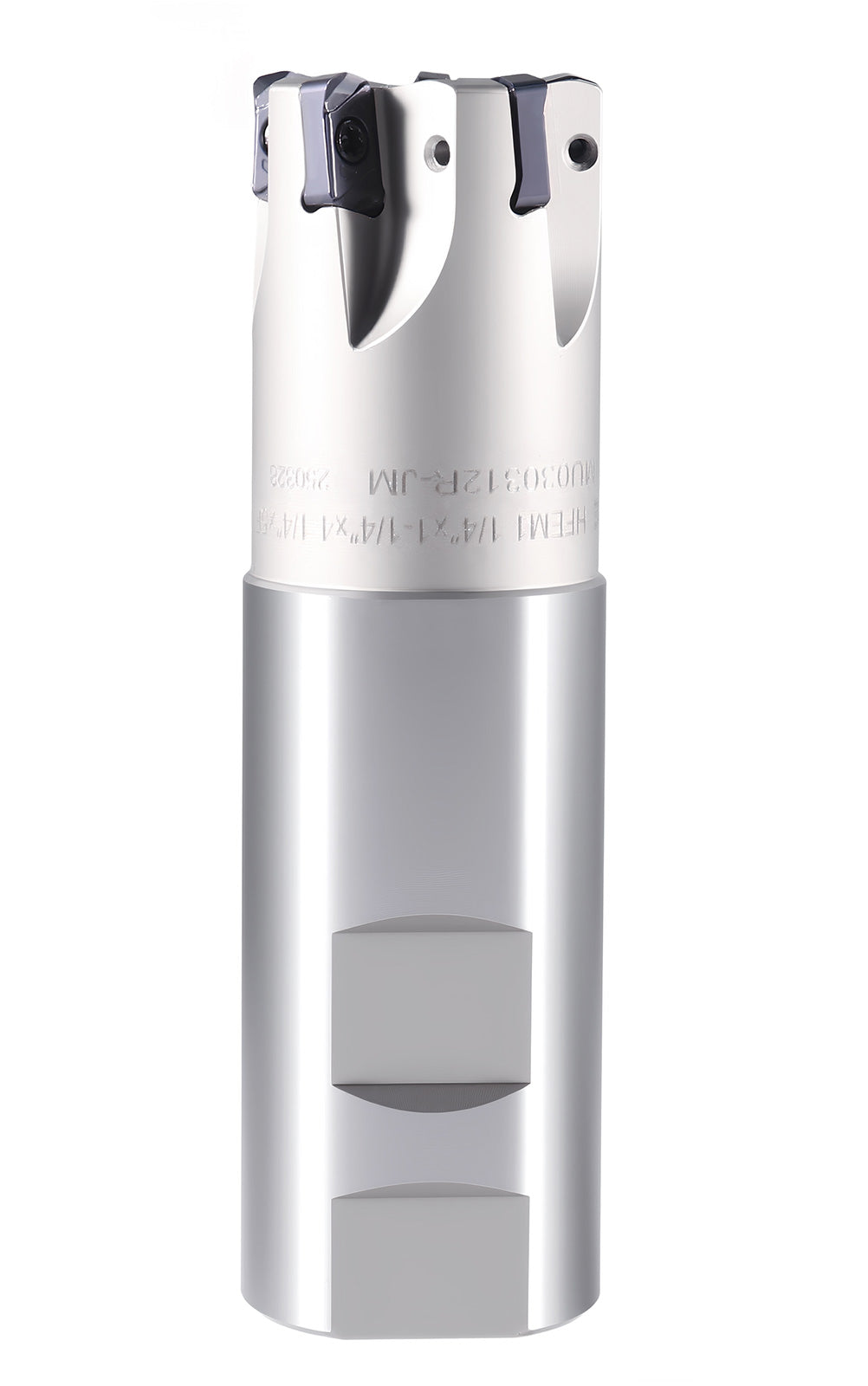 HFEM High Feed Indexable End Mills with Carbide, TiAlN Coated LNMU030312R Inserts