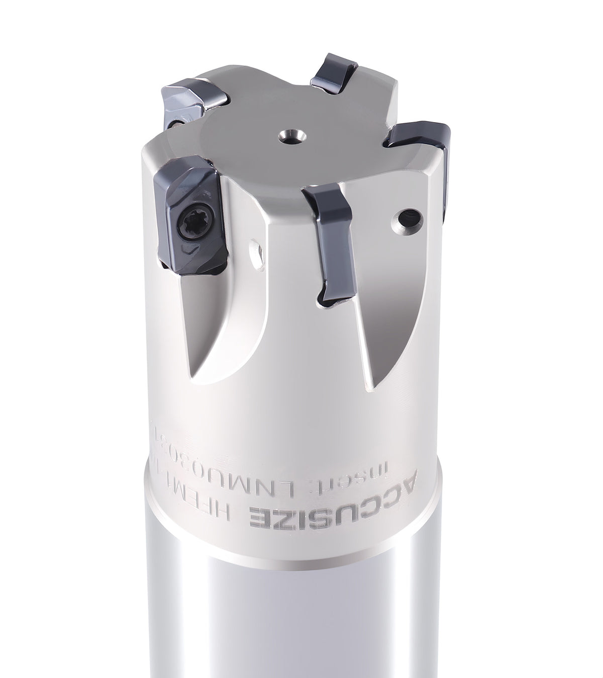HFEM High Feed Indexable End Mills with Carbide, TiAlN Coated LNMU030312R Inserts