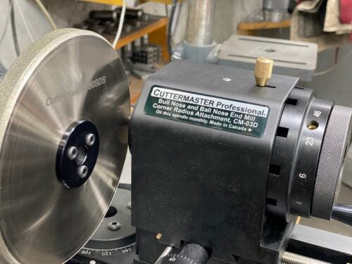 Cuttermasters Corner Radius Attachment, Neck Reduction Grinds, Tool Cut Off, Ball Nose End Mill