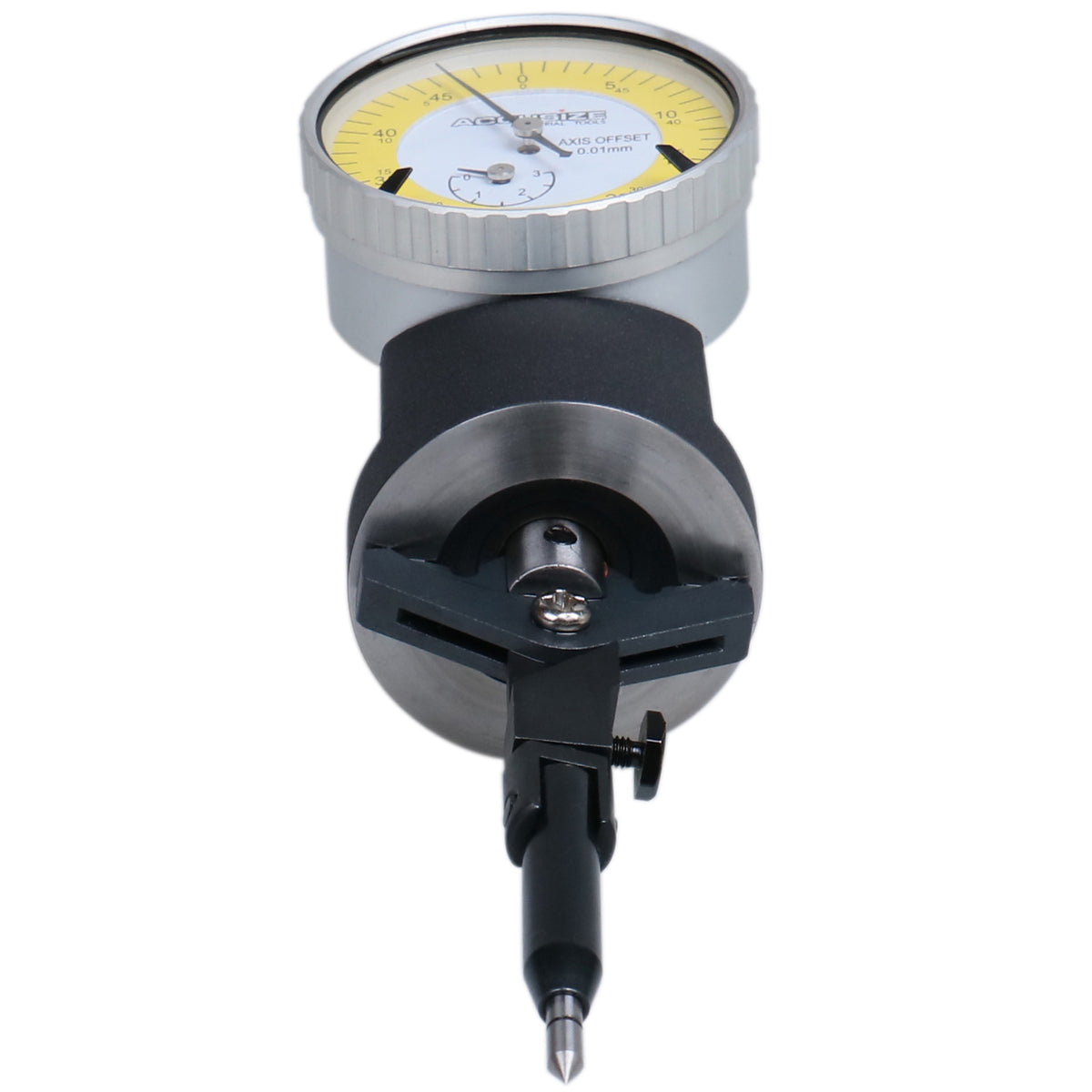 Accusize Co-Ax Indicator, Coaxial, 0-3 mm, Yellow Dial Face, JD21-0002