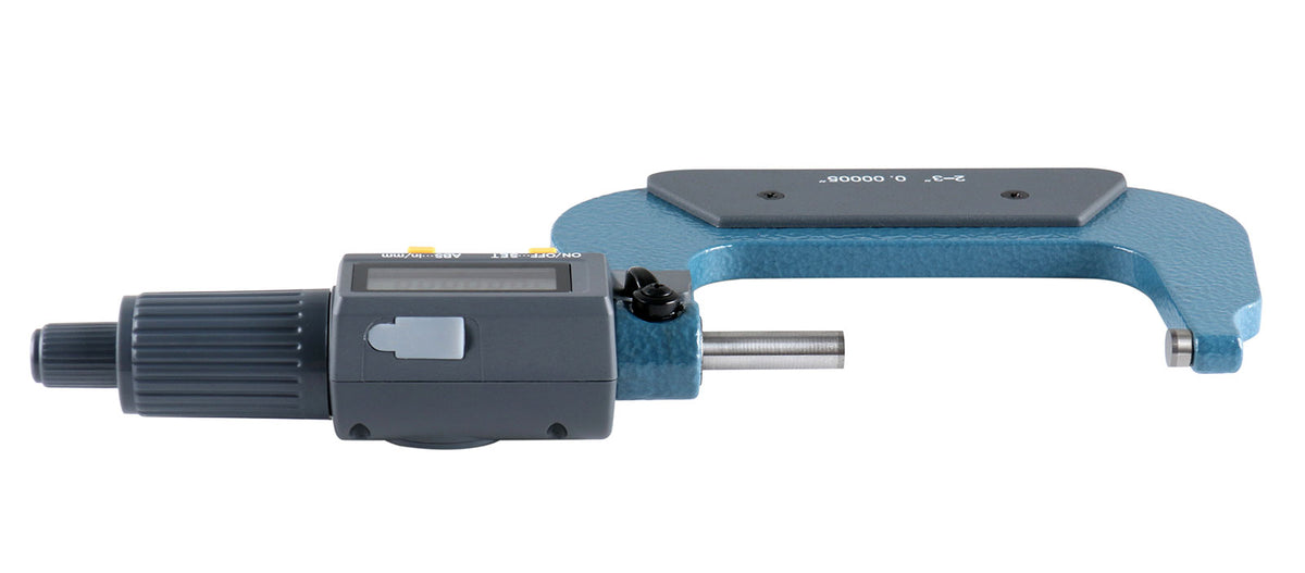 2-3''/50-75mm by 0.00005'' 2 Keys Electronic Digital Outside Micrometer, Md71-0003
