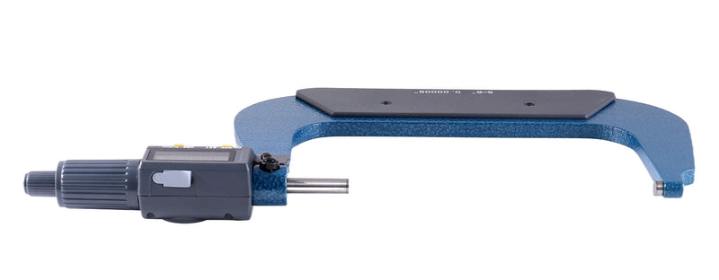 5-6''/125-150 mm by 0.00005''/0.001 mm 2 Keys Electronic Digital Outside Micrometer, Metric/Imperial, Md71-0006