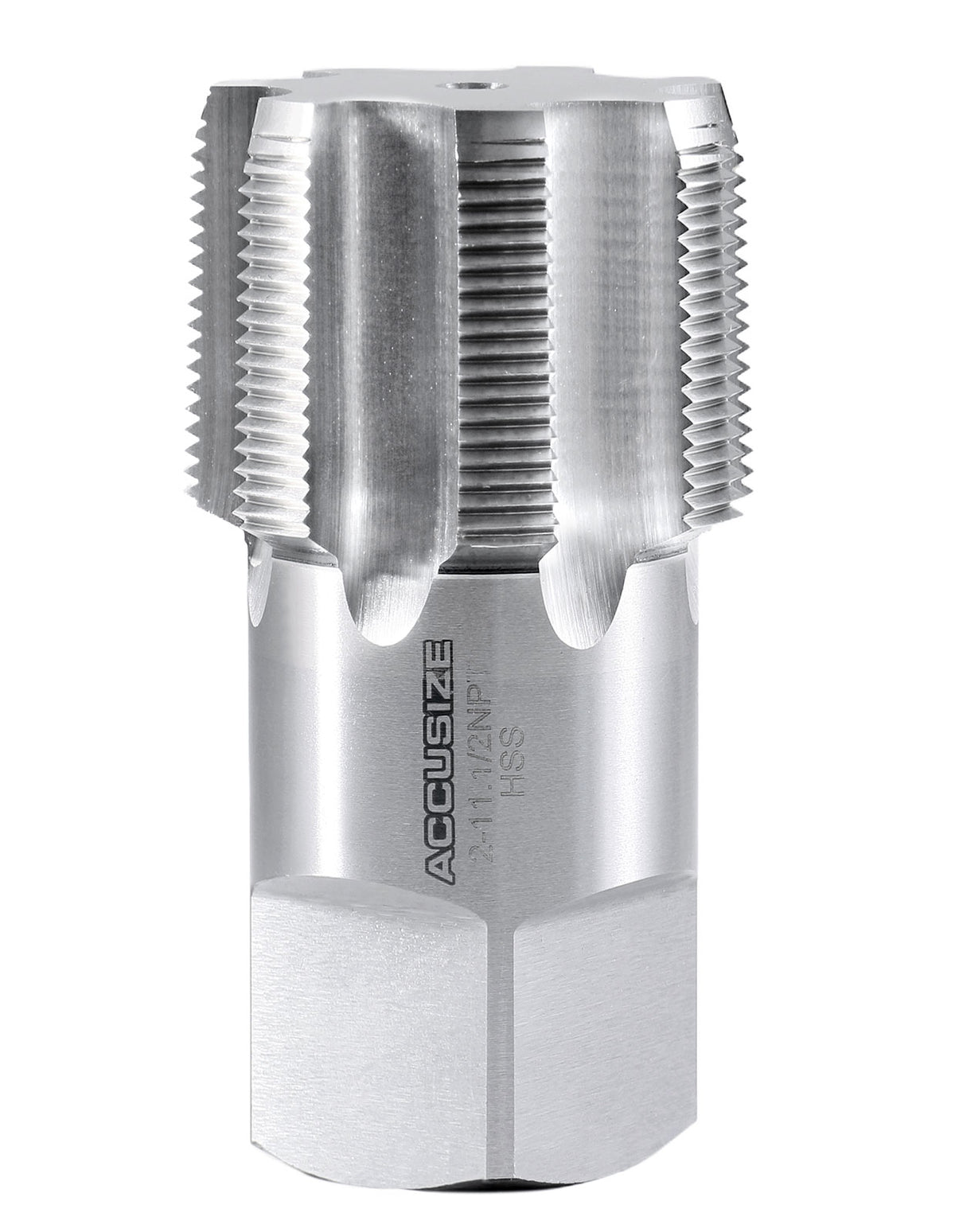 2'' to 11-1/2, 7 Flutes H.S.S. Taper Pipe Tap-Npt, 4-1/2'' Oal, 1-3/4'' Thread Length, American Standard, Npt-2