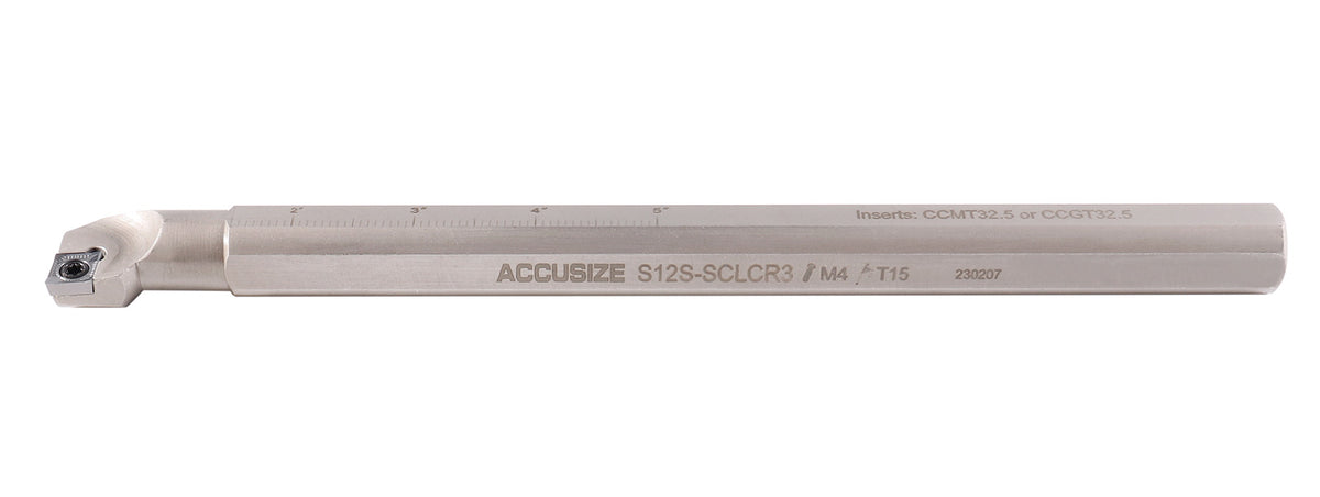 4 Pc Sclcr Indexable Boring Bar Set with 14 Pcs Ccgt32.51 (Akh01) Inserts, Right Hand, for Cutting Aluminum, P252-S528
