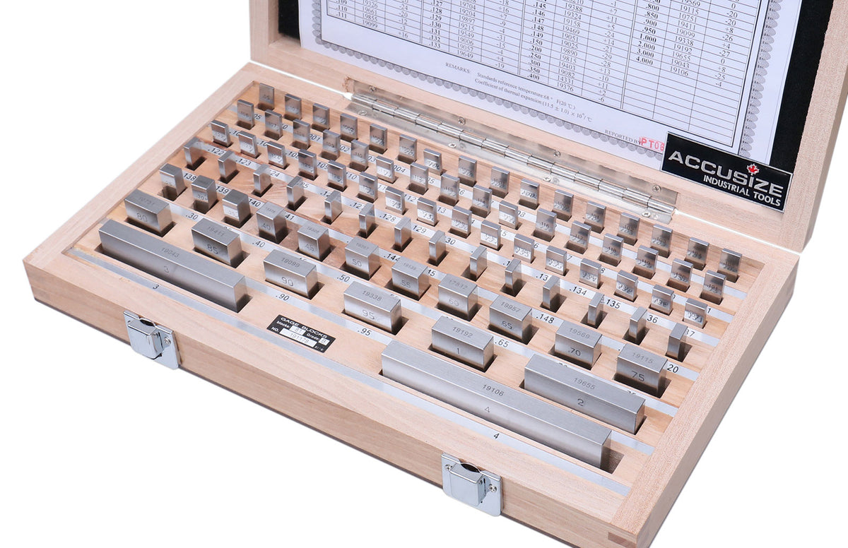 81 Pcs Steel Gauge Block Set, Grade B, P900-S581