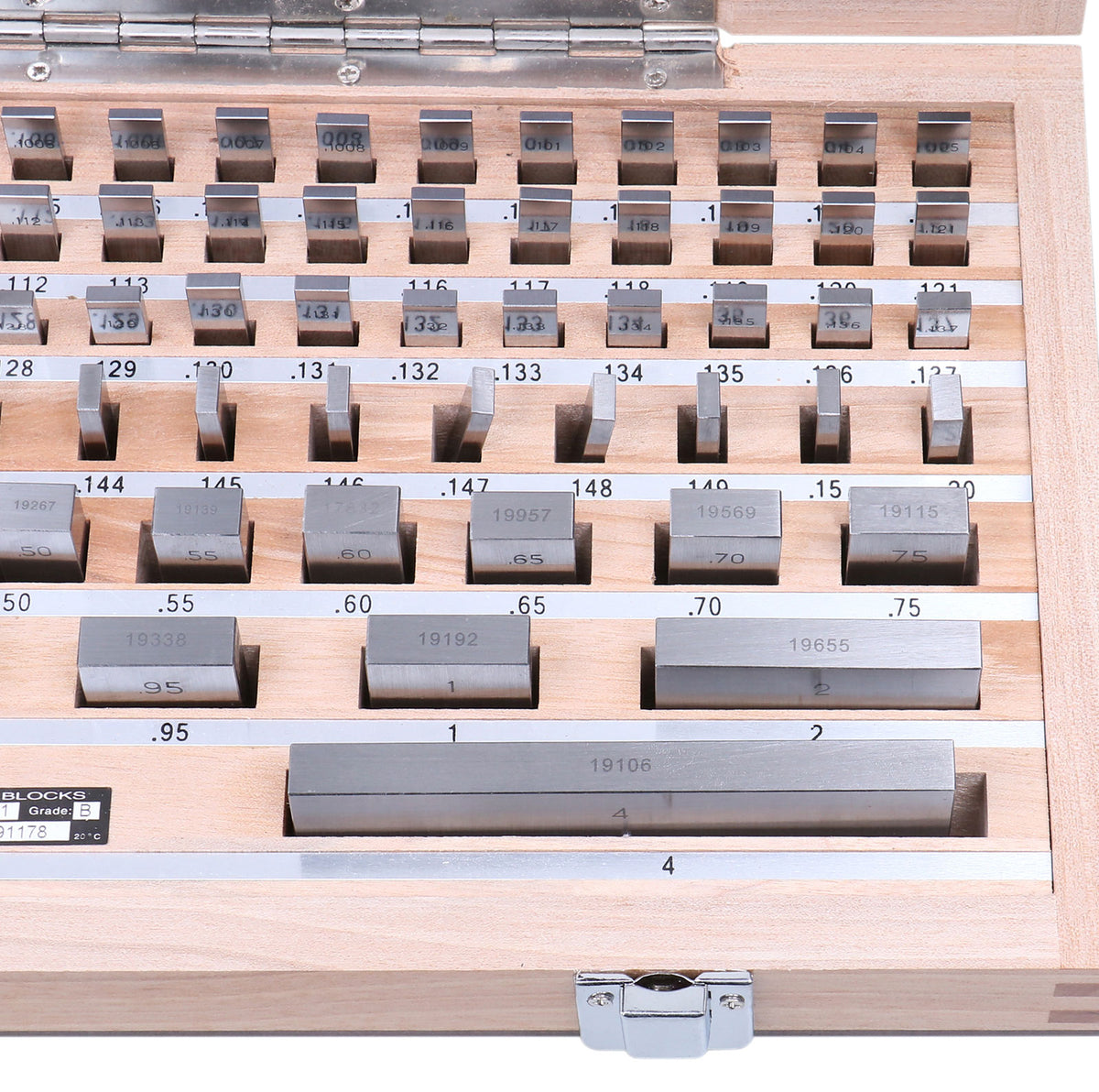 81 Pcs Steel Gauge Block Set, Grade B, P900-S581