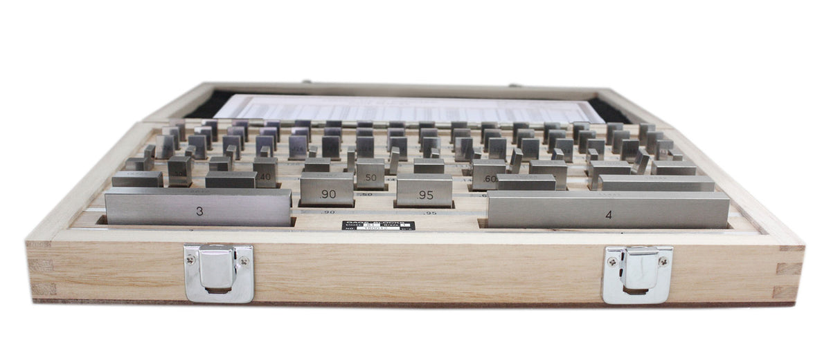 81 Pc Grade AS-1 Steel Gage Block Set, P900-S582
