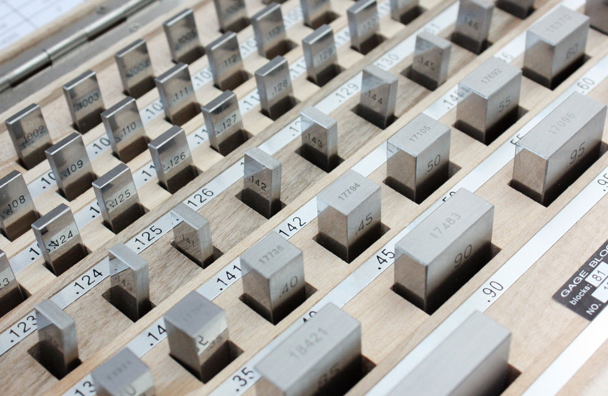 81 Pc Grade AS-1 Steel Gage Block Set, P900-S582
