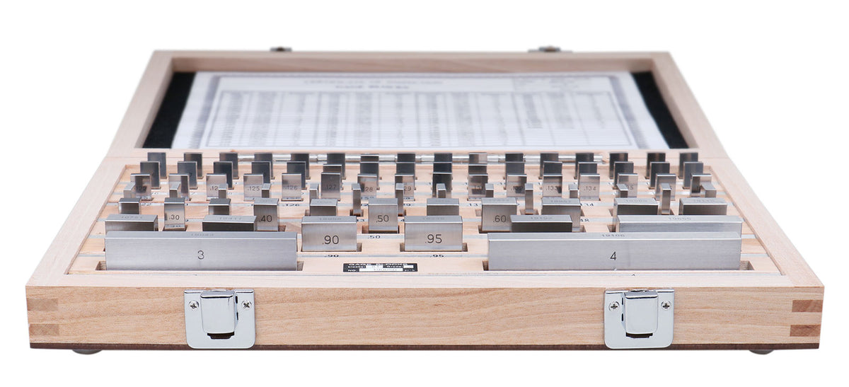 81 Pc Grade AS-2 Steel Gage Block Set, P900-S583