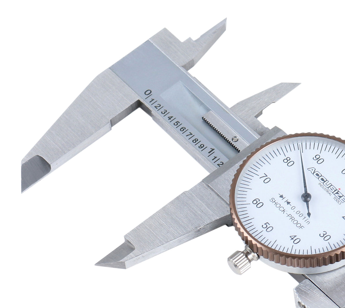 0-6 inch by 0.001 inch Precision Dial Caliper, Stainless Steel, in Fitted Box, P920-S216