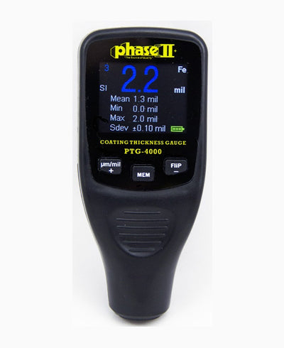 PTG-4000, jauge d'épaisseur de revêtement avec écran couleur flip, détection automatique