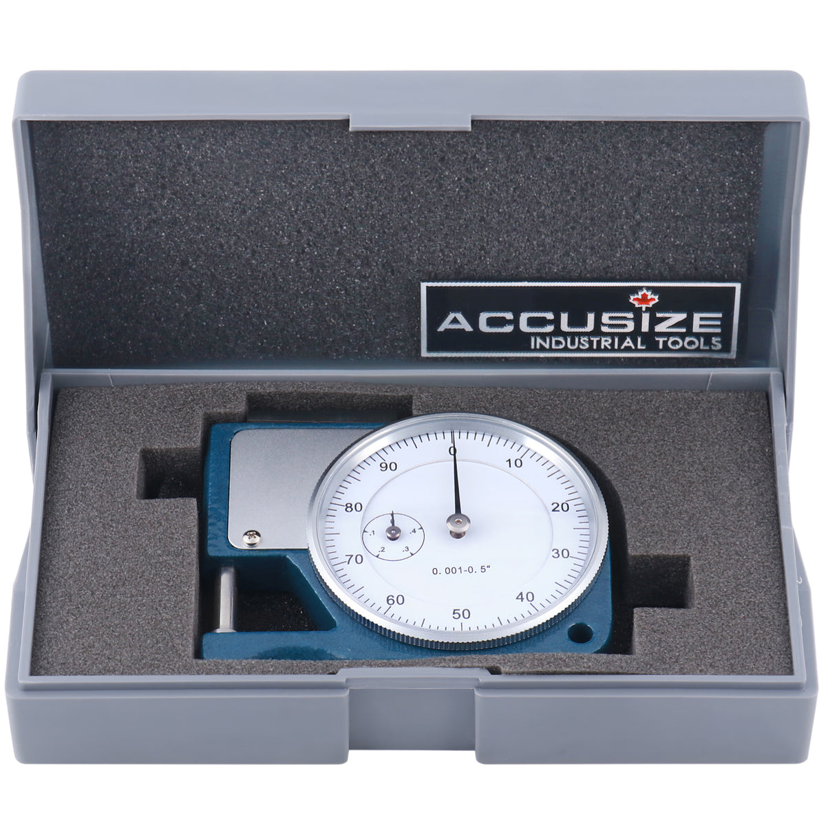 Accusize Pocket Thickness Gauge 0-0.5 in Range, 0.001 in Acc.