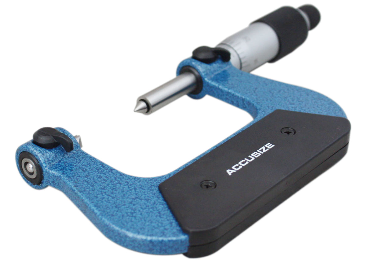 1-2'' X 0.0001'' Screw Thread Micrometer with 5 Anvil in Fitted Box, S916-C751
