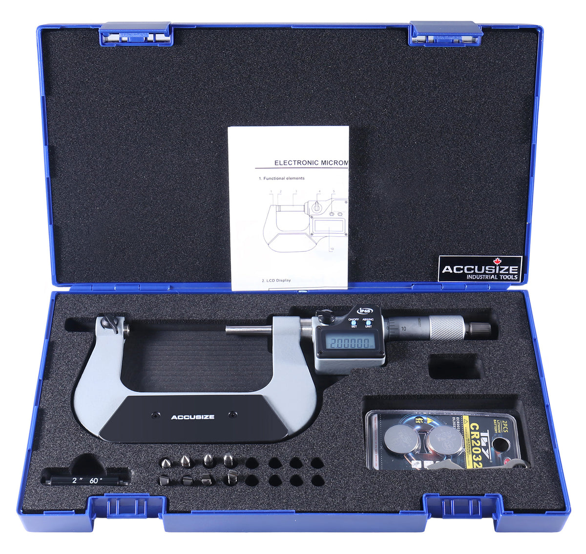 Electronic Screw Thread Micrometer, IP65 Liquid Proof and Dust Proof