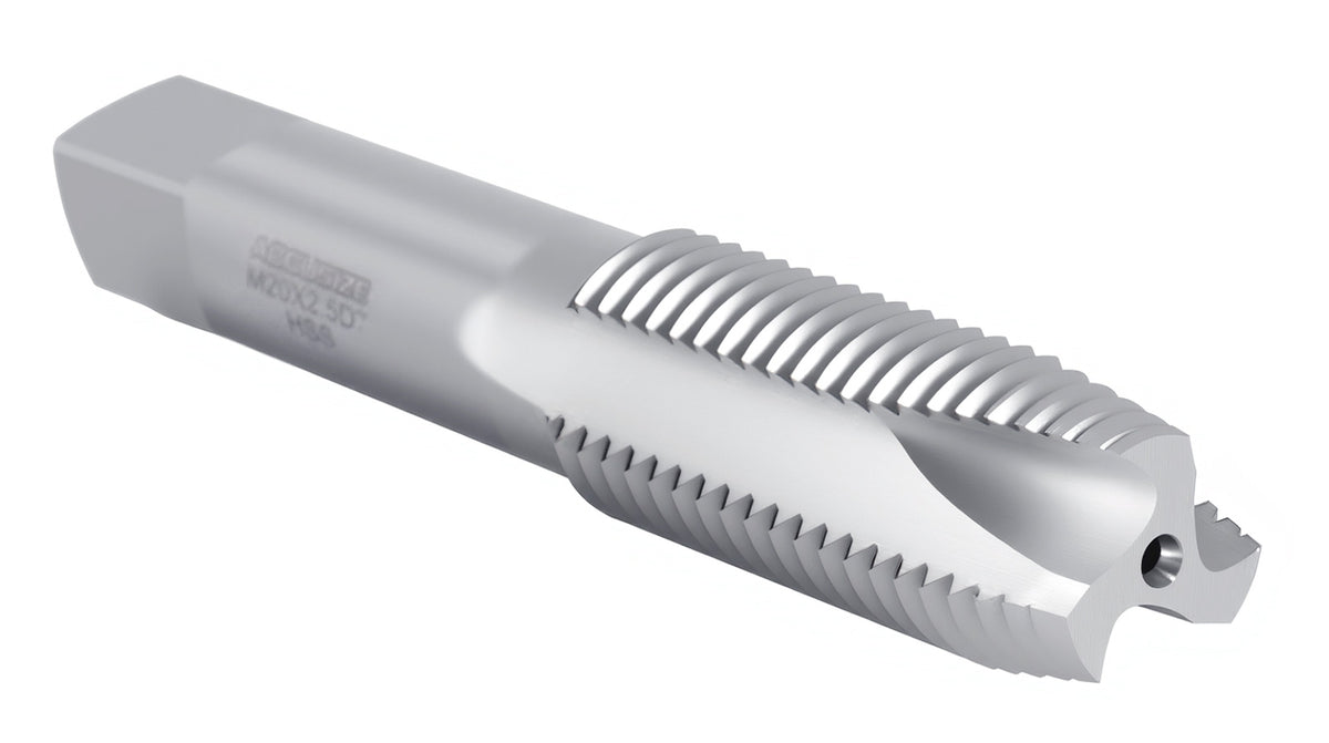 SPT-20M-250 3 Flute H.S.S. Metric Spiral Point Tap, M20X2.5