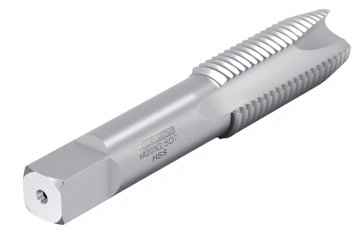 SPT-20M-250 3 Flute H.S.S. Metric Spiral Point Tap, M20X2.5