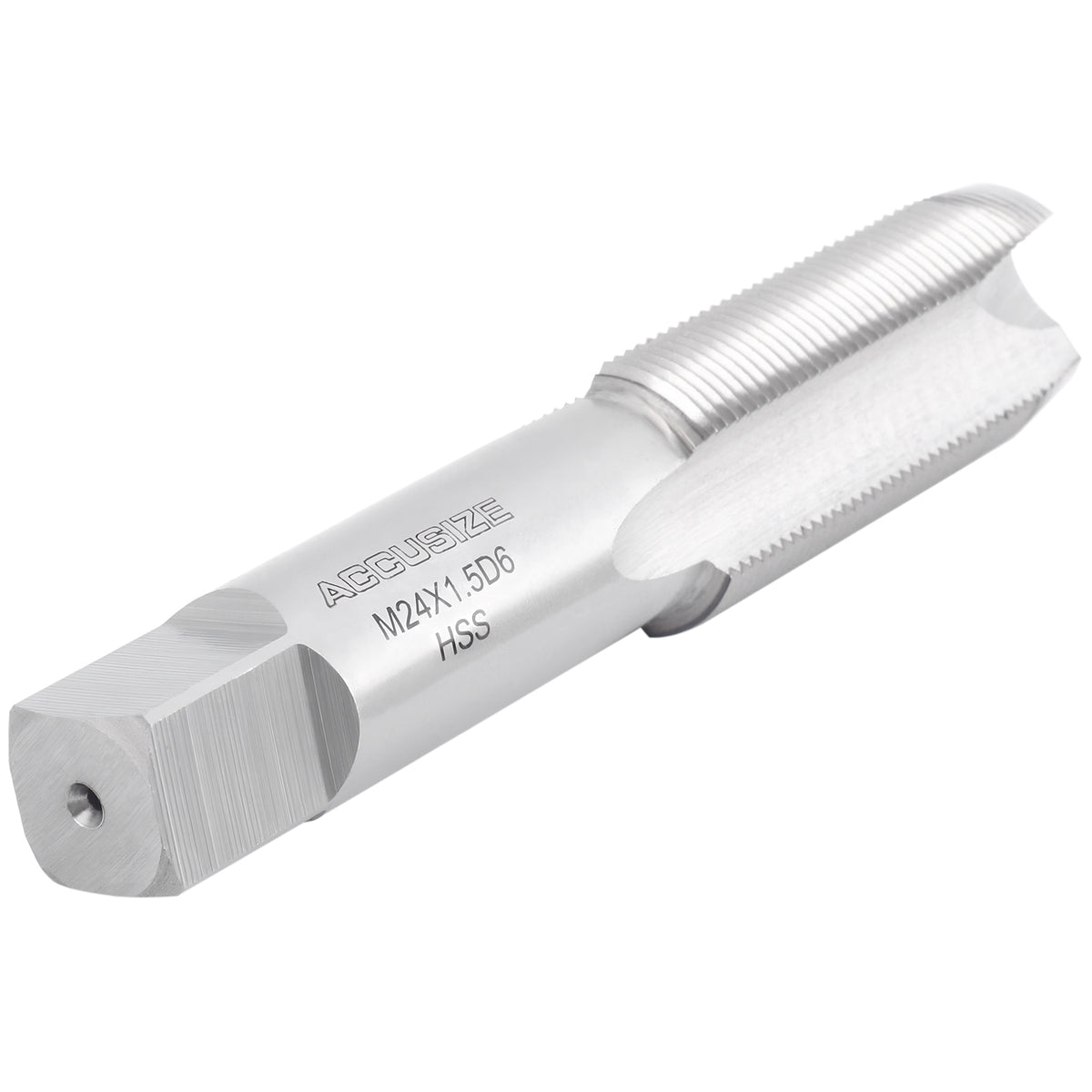 Accusize Metric Spiral Point Tap M24 x 1.5, HSS, 3-Flute