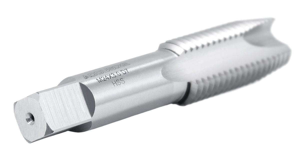 M24X3.0 H.S.S. Metric Spiral Point Tap, 3 Flutes, Fully Ground, American Standard, Spt-24M-300