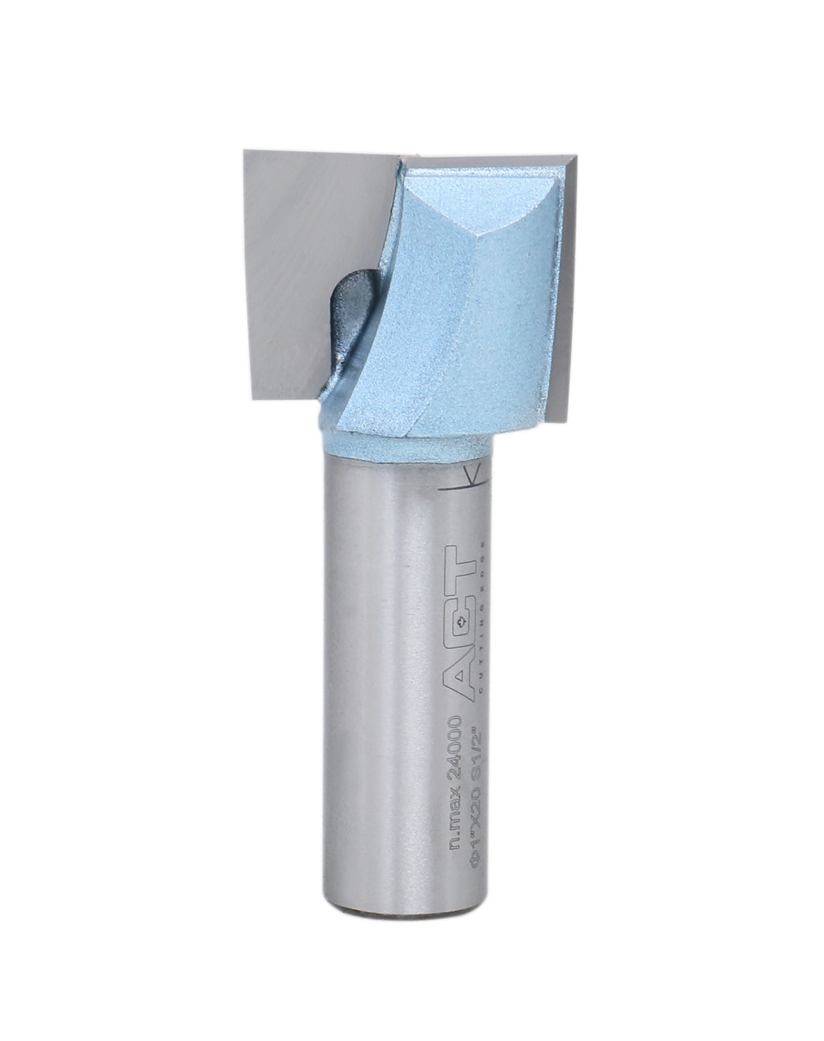 Accusize Industrial Tools 1/2" Shk Dia x 1" Cutting Dia Double Flute Carbide Tipped Bottom Cleaning (Surface Planing) Router Bit, 0012-0001
