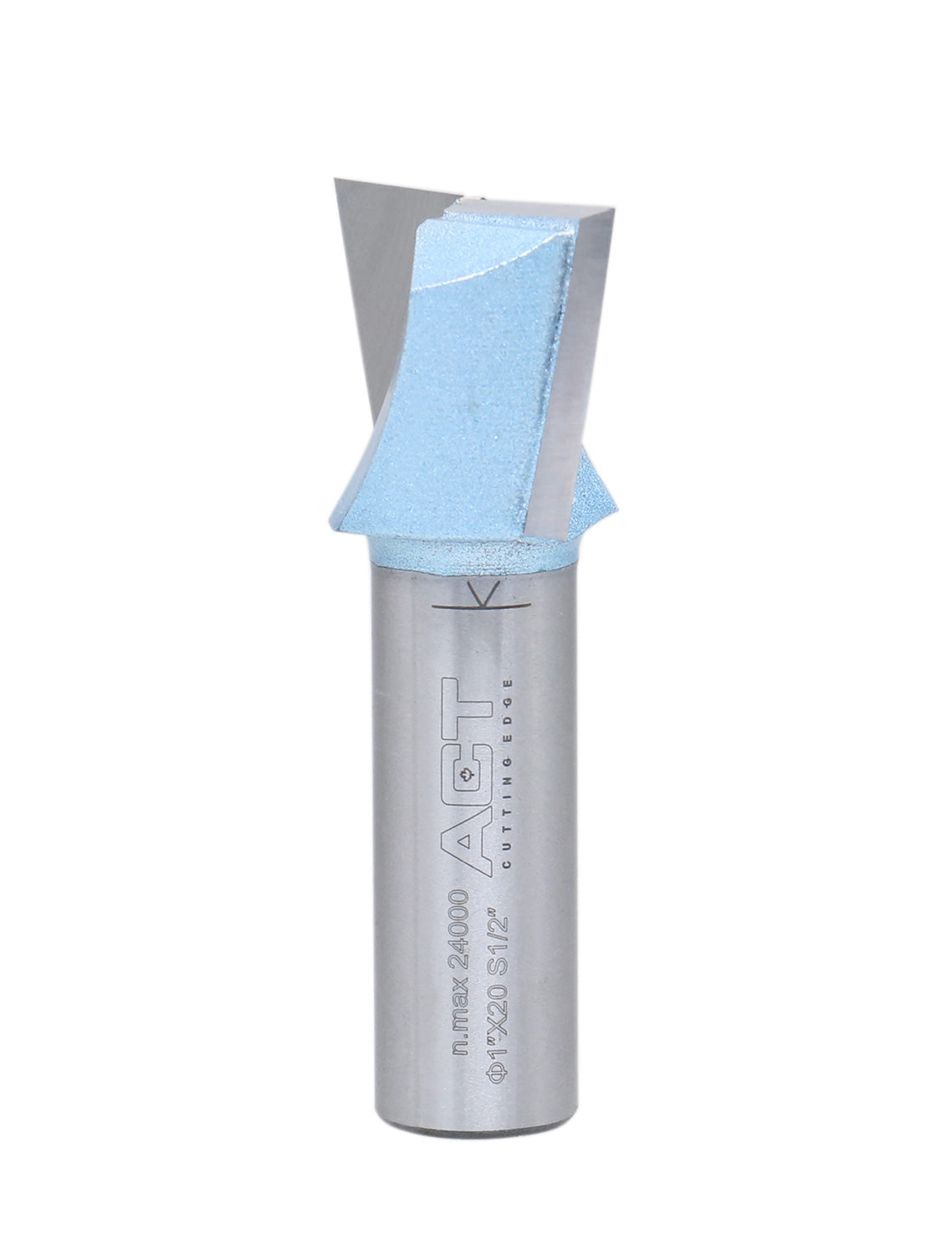 Accusize Industrial Tools 1/2" Shk Dia x 1" Cutting Dia Double Flute Carbide Tipped Bottom Cleaning (Surface Planing) Router Bit, 0012-0001