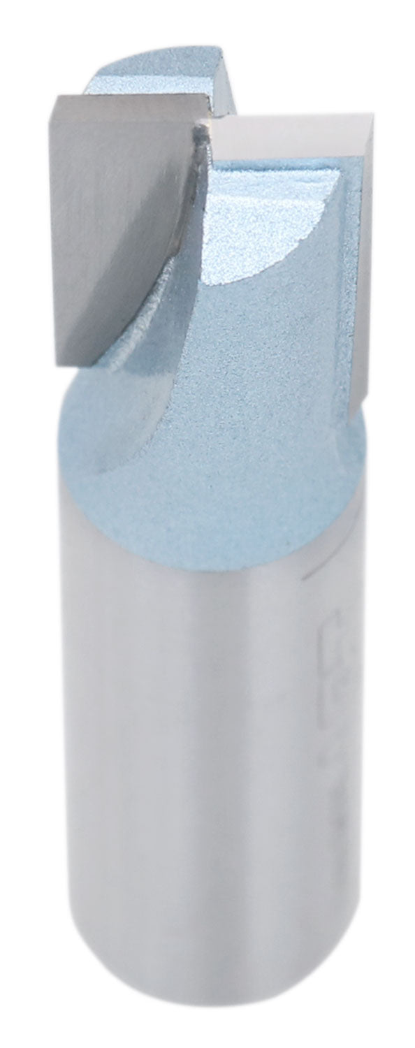 Accusize Industrial Tools 1/2" Shk Dia x 1/2" Cutting Dia Double Flute Carbide Tipped Bottom Cleaning (Surface Planing) Router Bit, 0012-0012