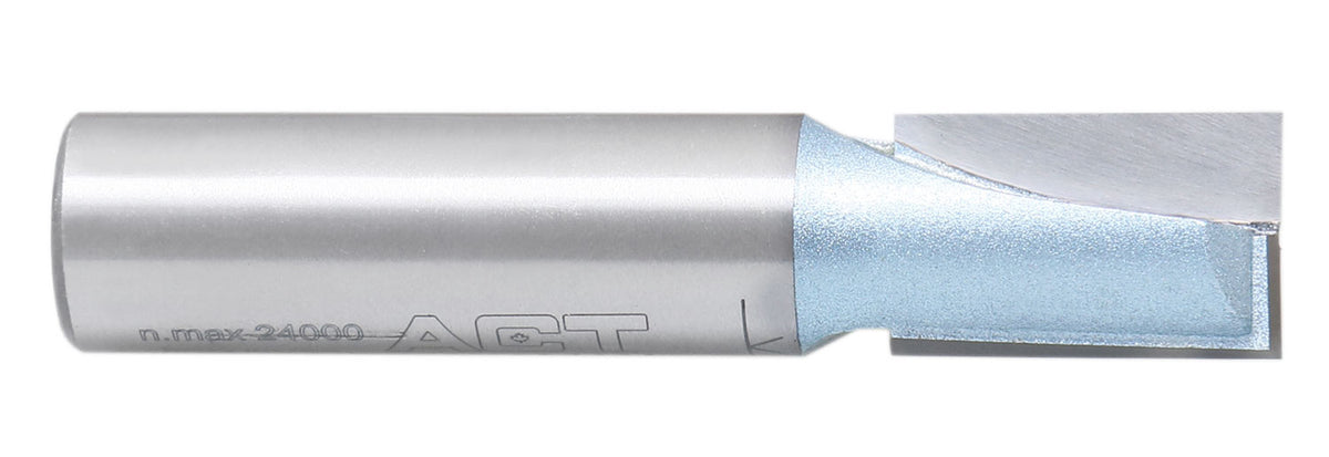 Accusize Industrial Tools 1/2" Shk Dia x 1/2" Cutting Dia Double Flute Carbide Tipped Bottom Cleaning (Surface Planing) Router Bit, 0012-0012