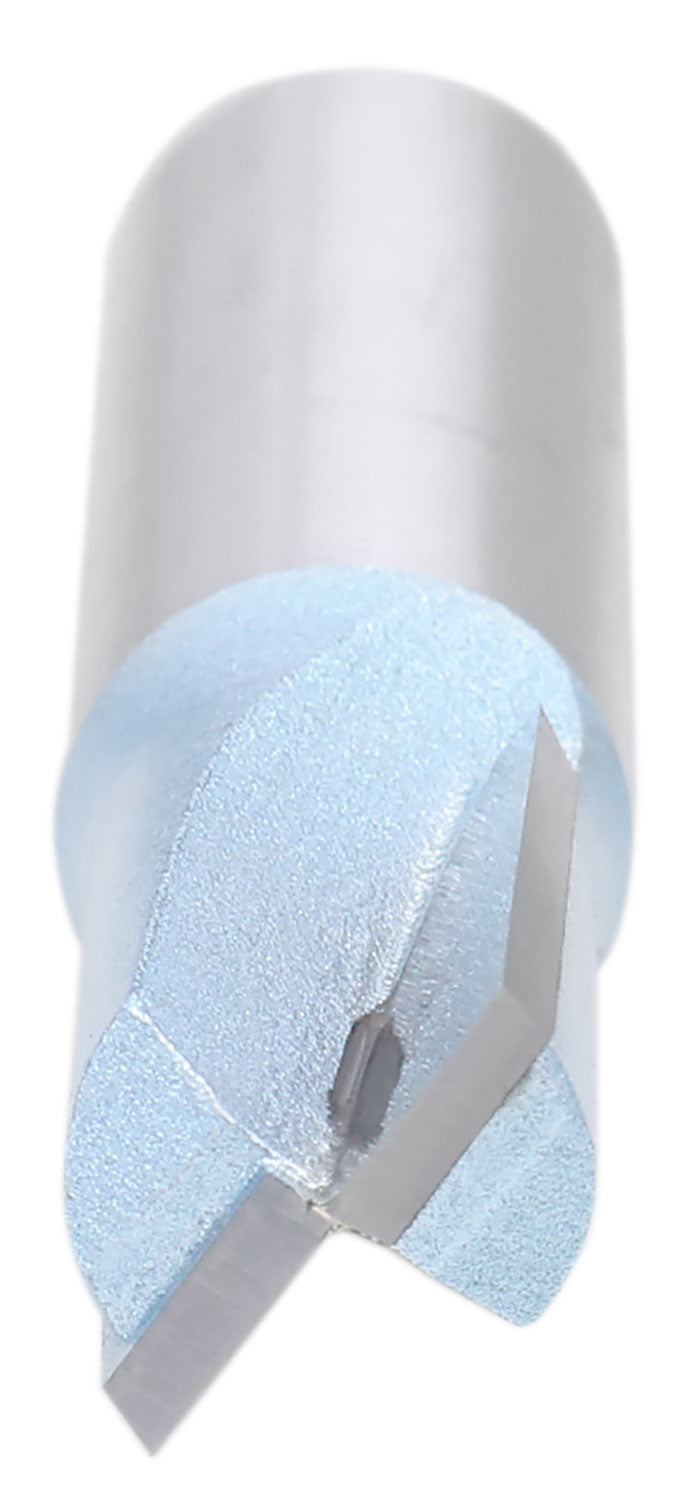 Accusize Industrial Tools 1/2" Shk Dia x 1/2" Cutting Dia Double Flute Carbide Tipped Bottom Cleaning (Surface Planing) Router Bit, 0012-0012