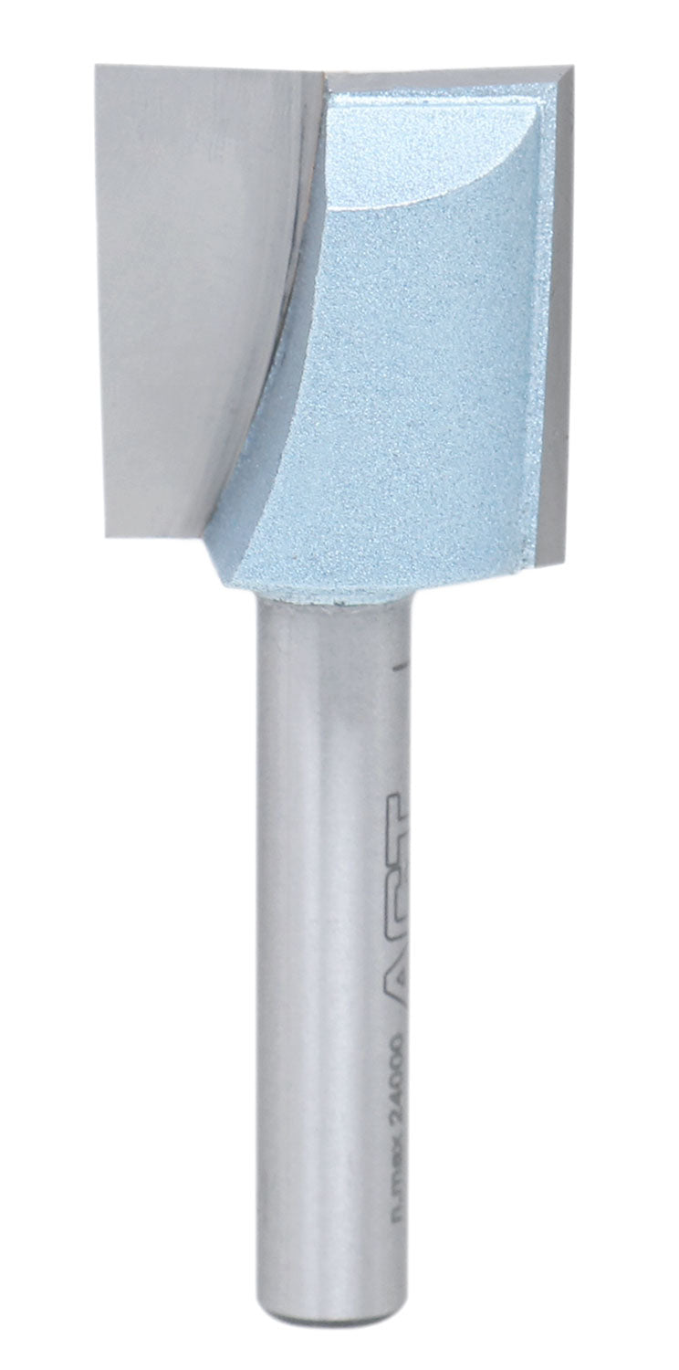 Accusize Industrial Tools 1/4" Shk Dia x 3/4" Cutting Dia Double Flute Carbide Tipped Bottom Cleaning (Surface Planing) Router Bit, 0014-0034