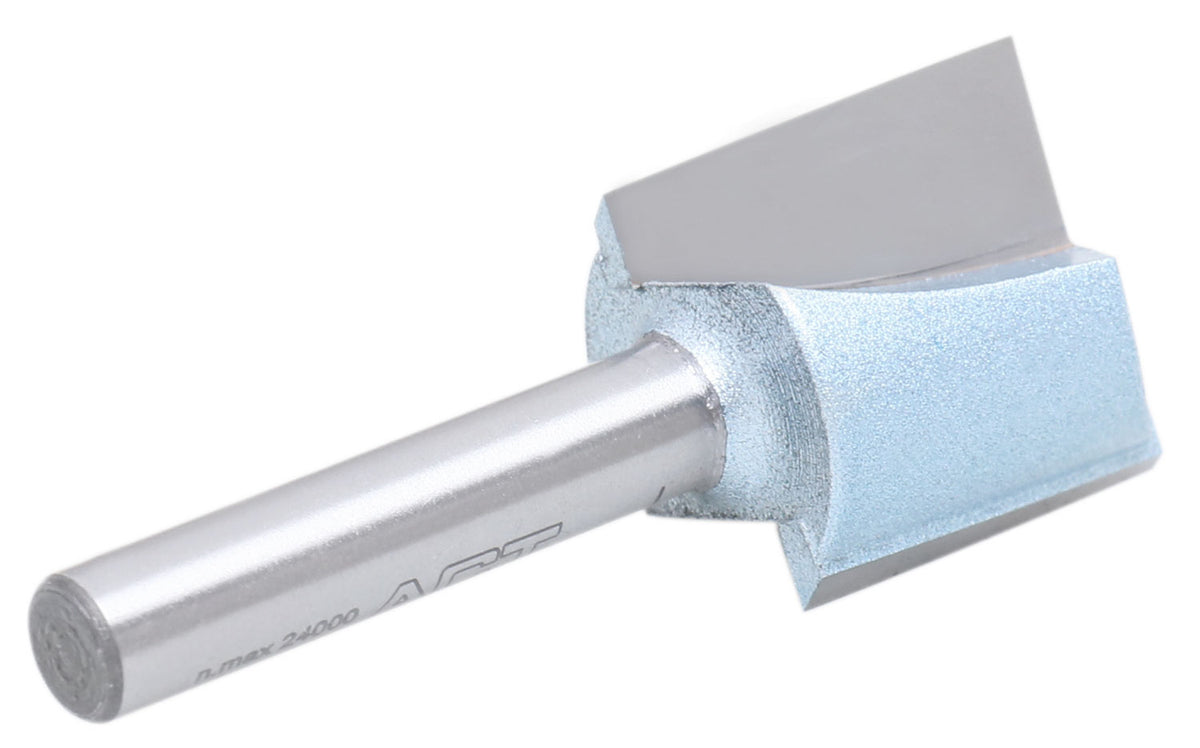 Accusize Industrial Tools 1/4" Shk Dia x 3/4" Cutting Dia Double Flute Carbide Tipped Bottom Cleaning (Surface Planing) Router Bit, 0014-0034