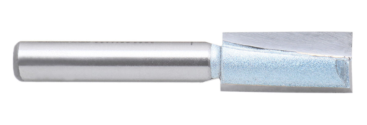 Accusize Industrial Tools 1/4" Shk Dia x 3/8" Cutting Dia Double Flute Carbide Tipped Bottom Cleaning (Surface Planing) Router Bit, 0014-0038