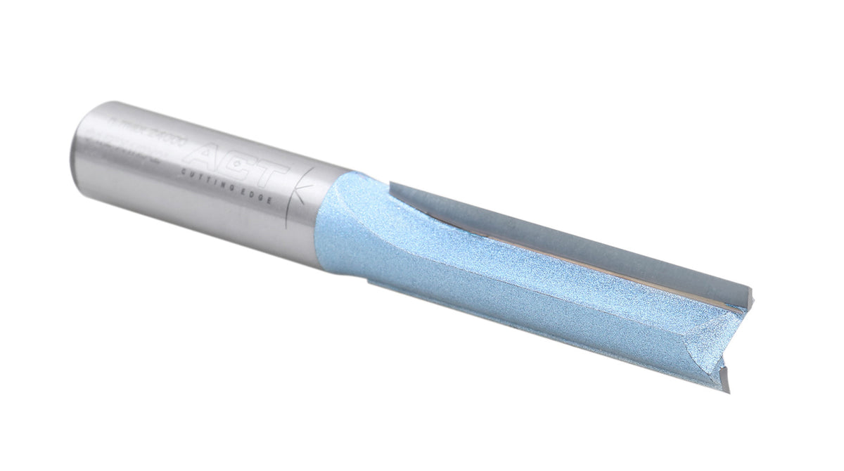 Double Flute Extra Long Straight Router Bit with 1/2" Shank, Industrial Quality