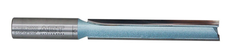Double Flute Extra Long Straight Router Bit with 1/2" Shank, Industrial Quality