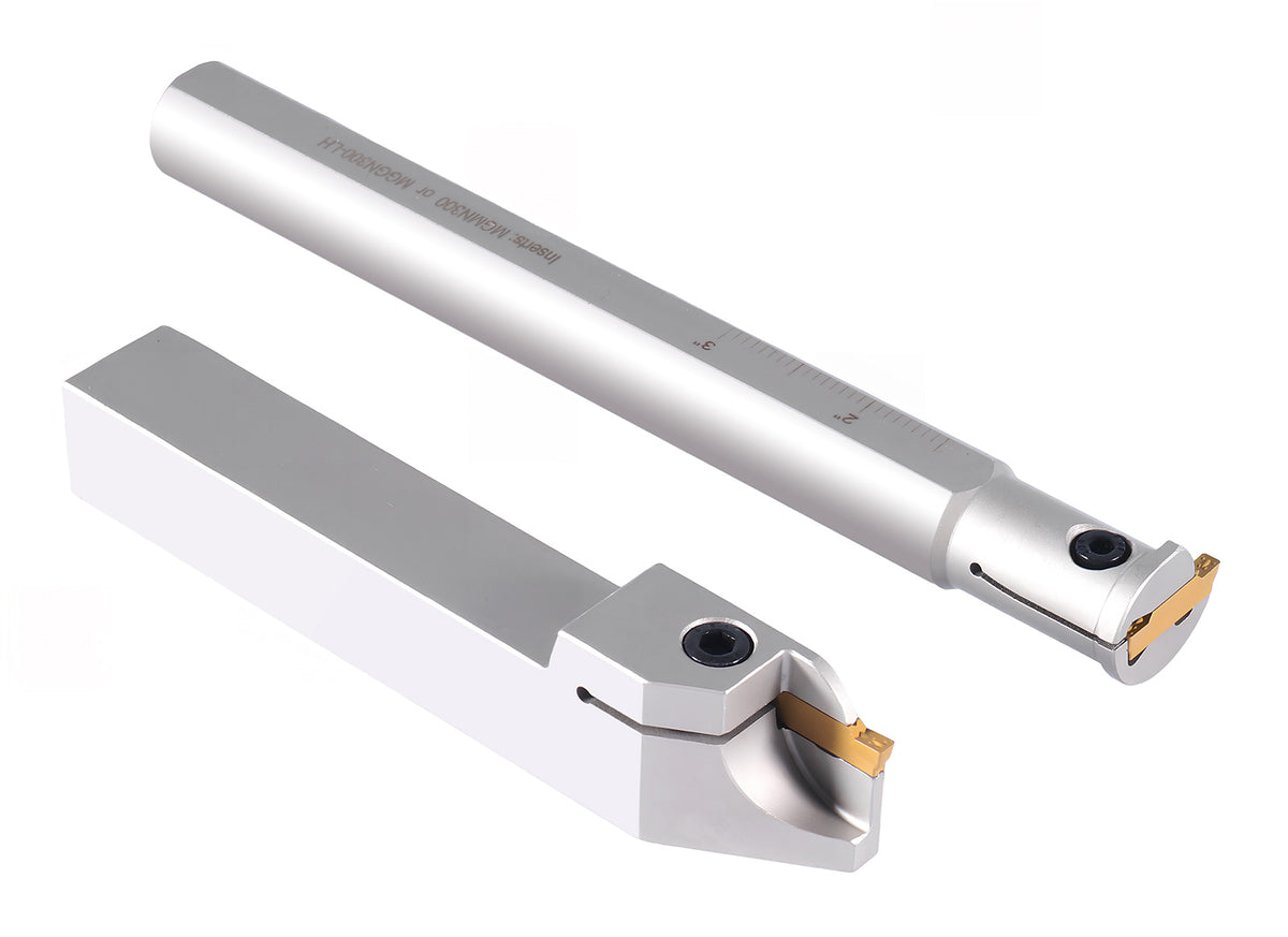2Pc Indexable External & Internal Grooving Tool Set