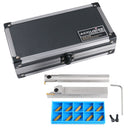 2Pc Indexable External & Internal Grooving Tool Set