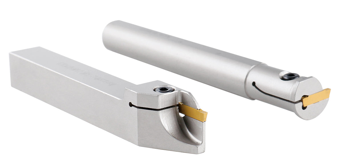 2Pc Indexable External & Internal Grooving Tool Set