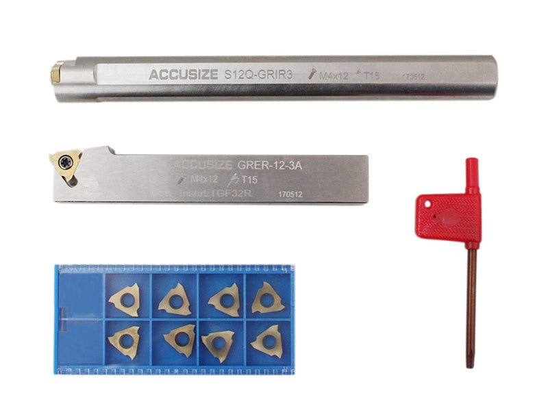 Tige 3/4 po, 2 pièces/jeu d'outils à rainure indexables, #0028 -1640