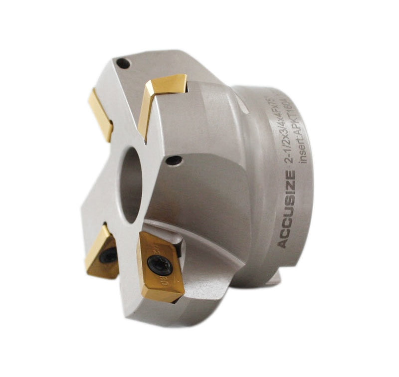 75 Degree Indexable Face Mills with Carbide APKT1604 Inserts