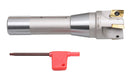 90 Degree R8 Shank Indexable End Mills with APKT1604 Carbide Inserts