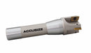 1", 1-1/2" and 2" 90 Degree R8 Shank Indexable End Mills with Carbide APKT Inserts