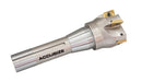 1", 1-1/2" and 2" 90 Degree R8 Shank Indexable End Mills with Carbide APKT Inserts